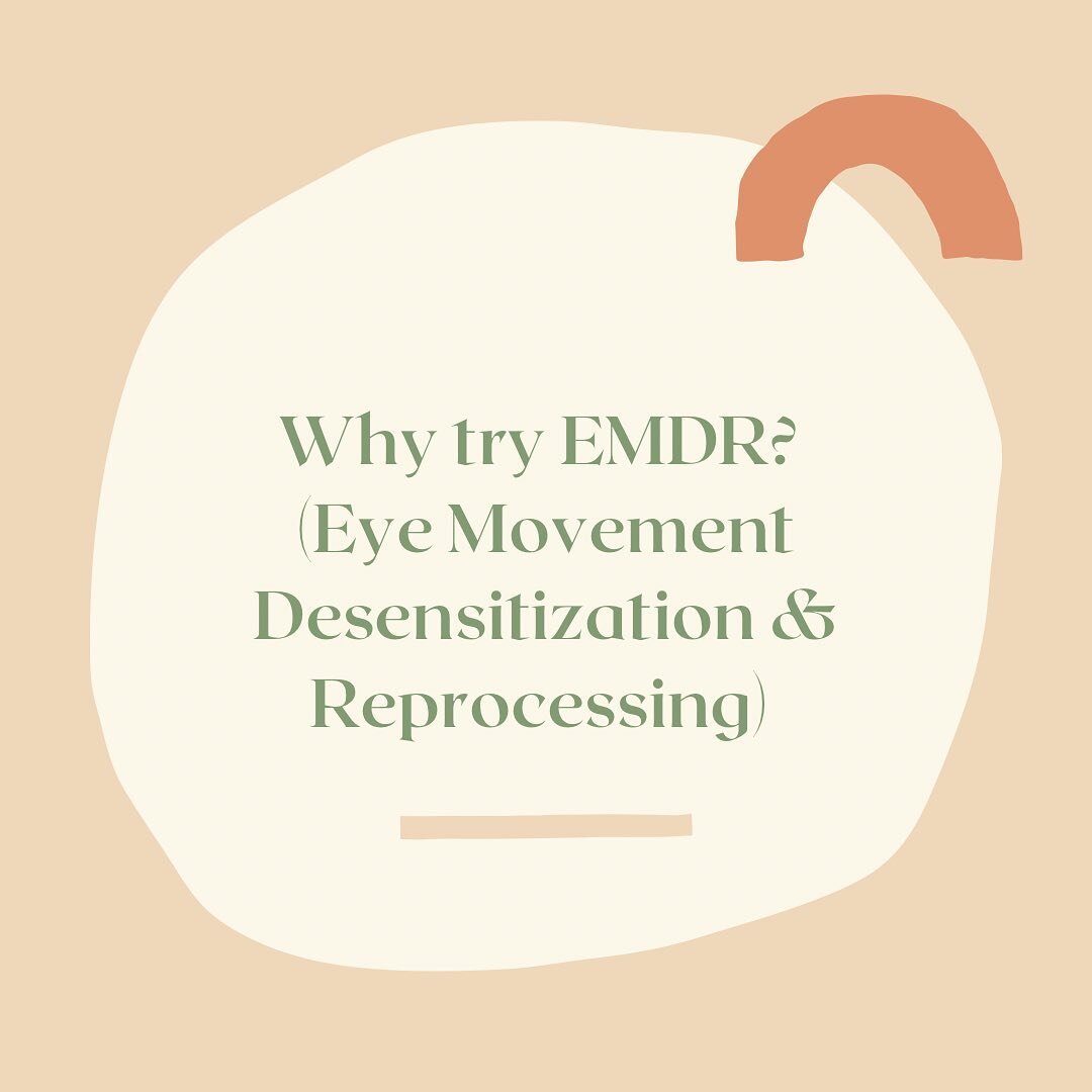 Sharing just some small tidbits here on my favorite treatment modality: EMDR (Eye Movement Desensitization and Reprocessing). 

I knew I wanted to become trained in EMDR after experiencing it for myself and seeing how quickly it helped me move throug