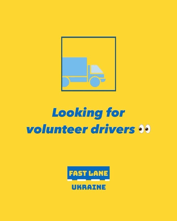 We are looking for volunteer drivers! 🚙

🇺🇦 *Who are we?* Fastlane Ukraine is an Amsterdam based volunteer-run foundation helping to coordinate delivery of humanitarian aid to Poland and safe transport of refugee passengers back to the Netherlands