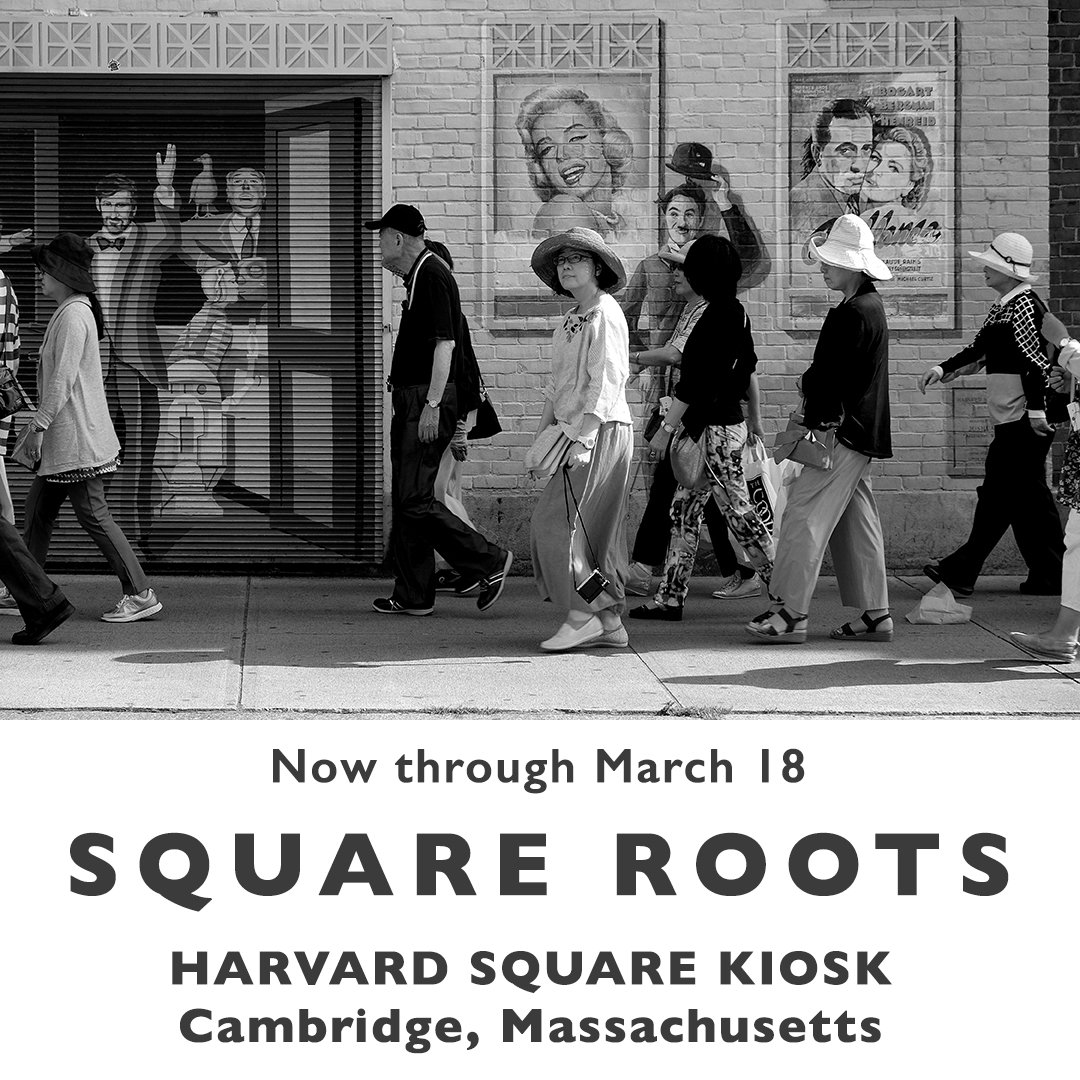 Excited to show work from my series Circling the Square at the Kiosk in the heart of Harvard Square. The show is up now and runs through March 18.

The Kiosk is a newly renovated City structure that was originally the entrance to the subway and under