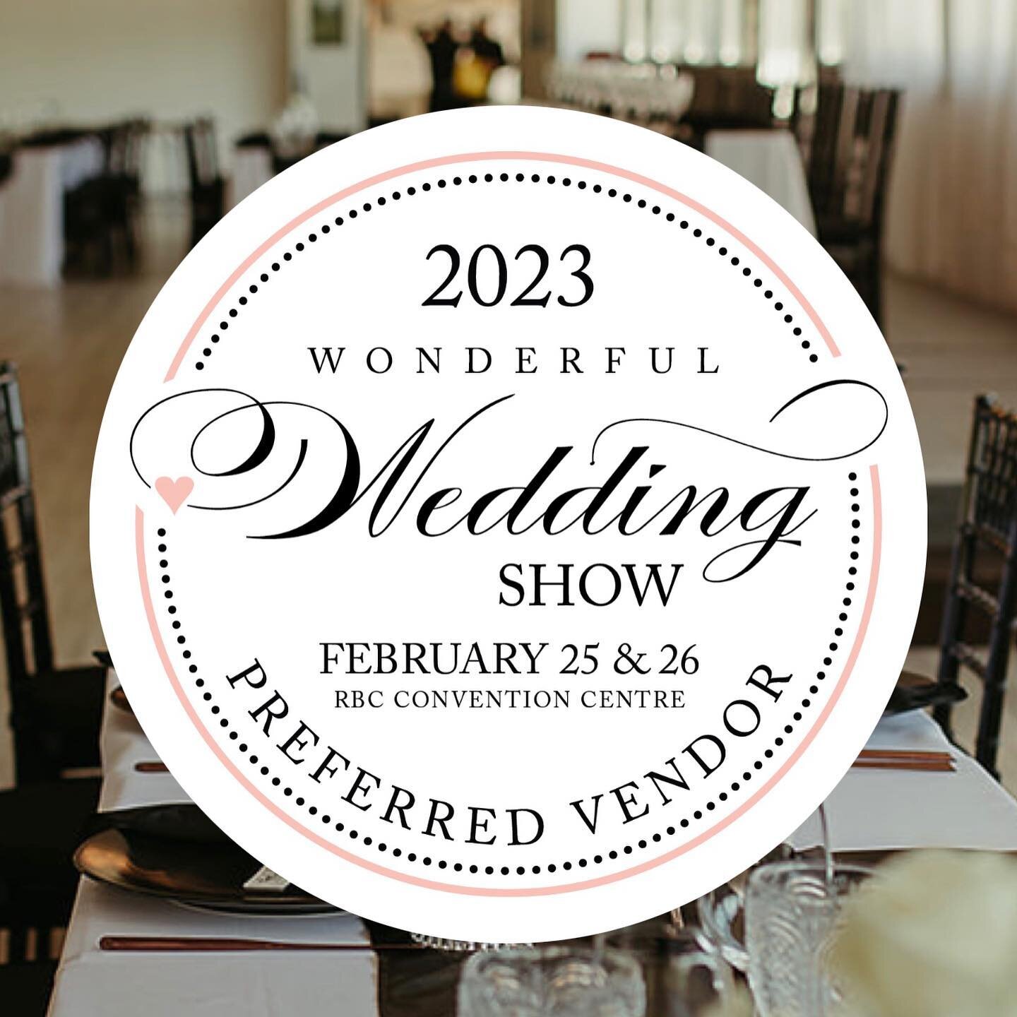 Happy Friday, everyone 👋🏼

I&rsquo;m spending my birthday weekend a little bit differently this year - I am thrilled to be a preferred vendor at the @wonderfulweddingshow for the 2023 season this February 25 &amp; 26! @rbcconvctrewpg 

Super excite