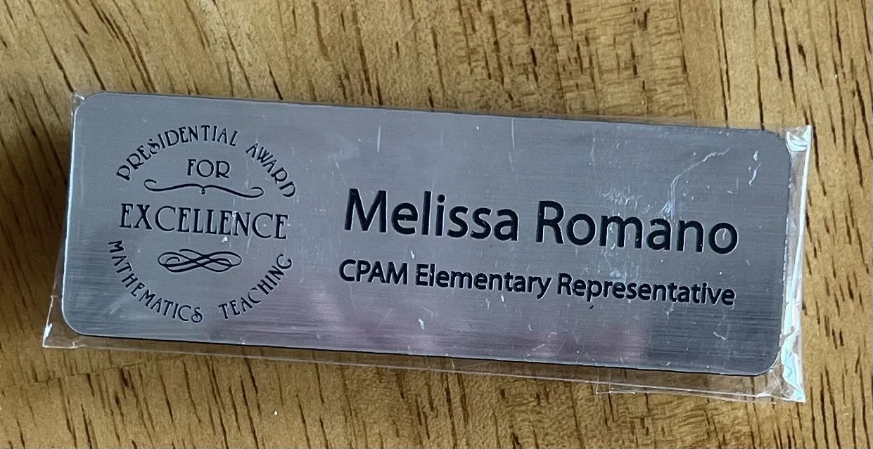 I am the current Elementary Representative for the Council of Presidential Awardees in Mathematics Teaching. 