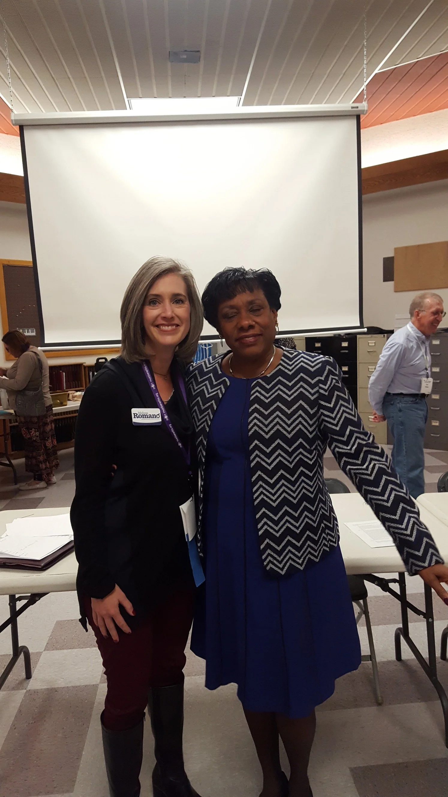 NEA President, Becky Pringle and I at the MFPE Annual conference. 