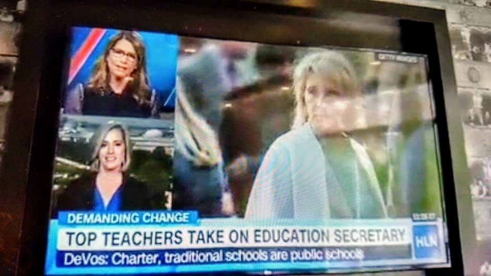 Appearing on National Television advocating the need for teachers to part of policy making. 