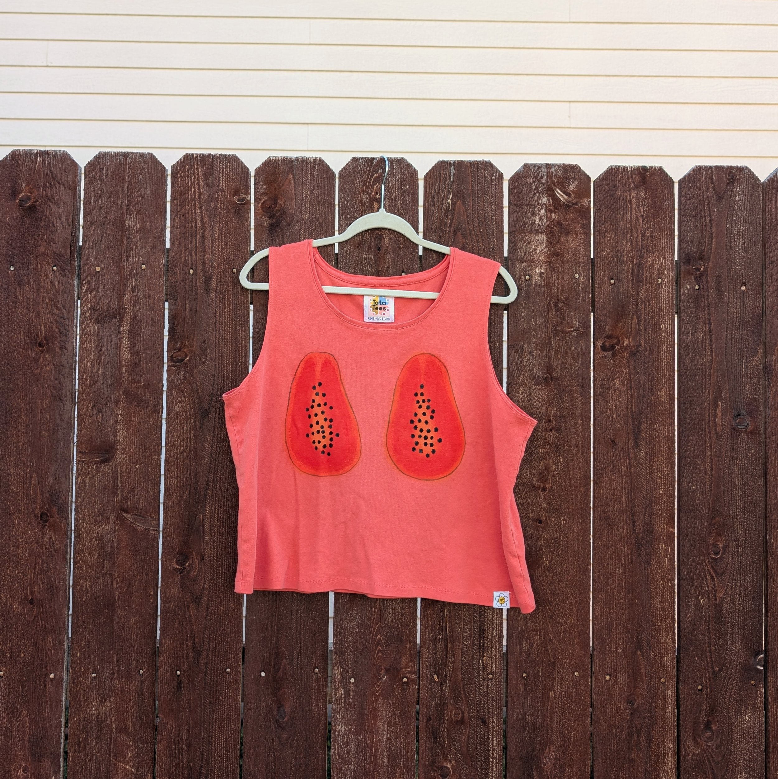 Papayas, Peachy tank, Size: XL