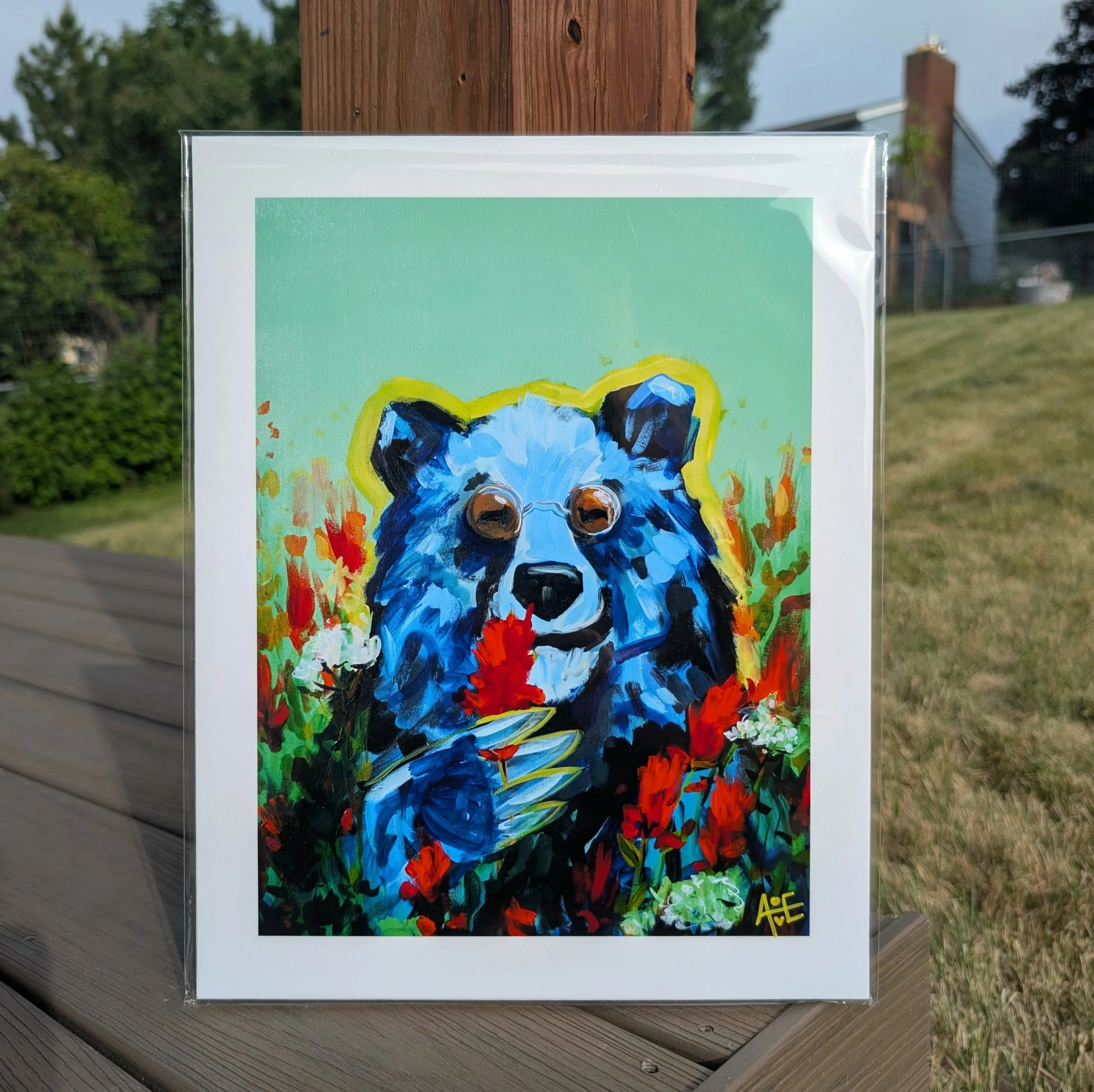 "John Lennon Bear" print