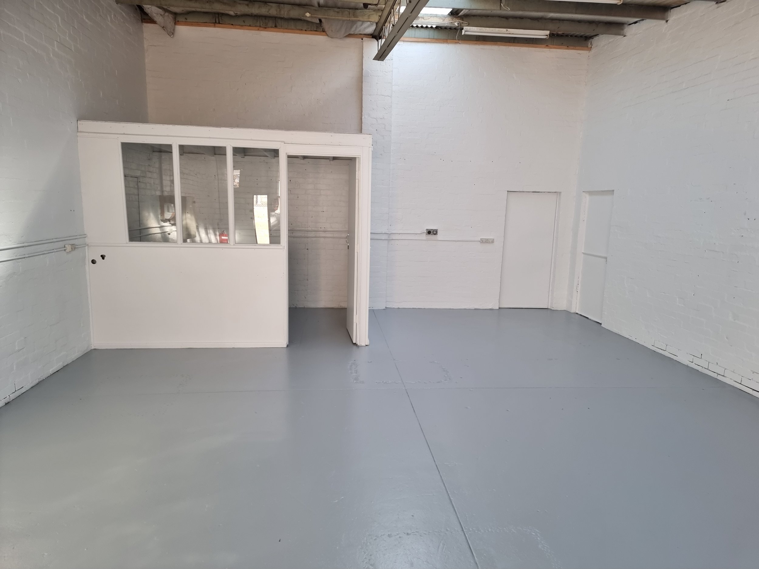 The mezzanine was removed and it was thoroughly dusted and cleaned