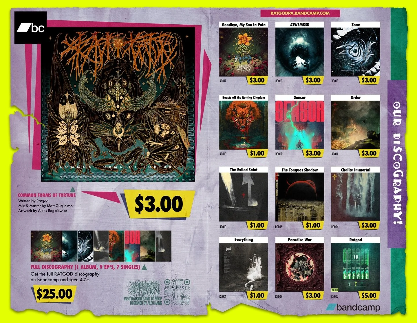 RATS&rsquo;R&rsquo;US 2026 CATALOGUE JUST DROPPED HOLY F*CK LINK IN BIO @bandcamp