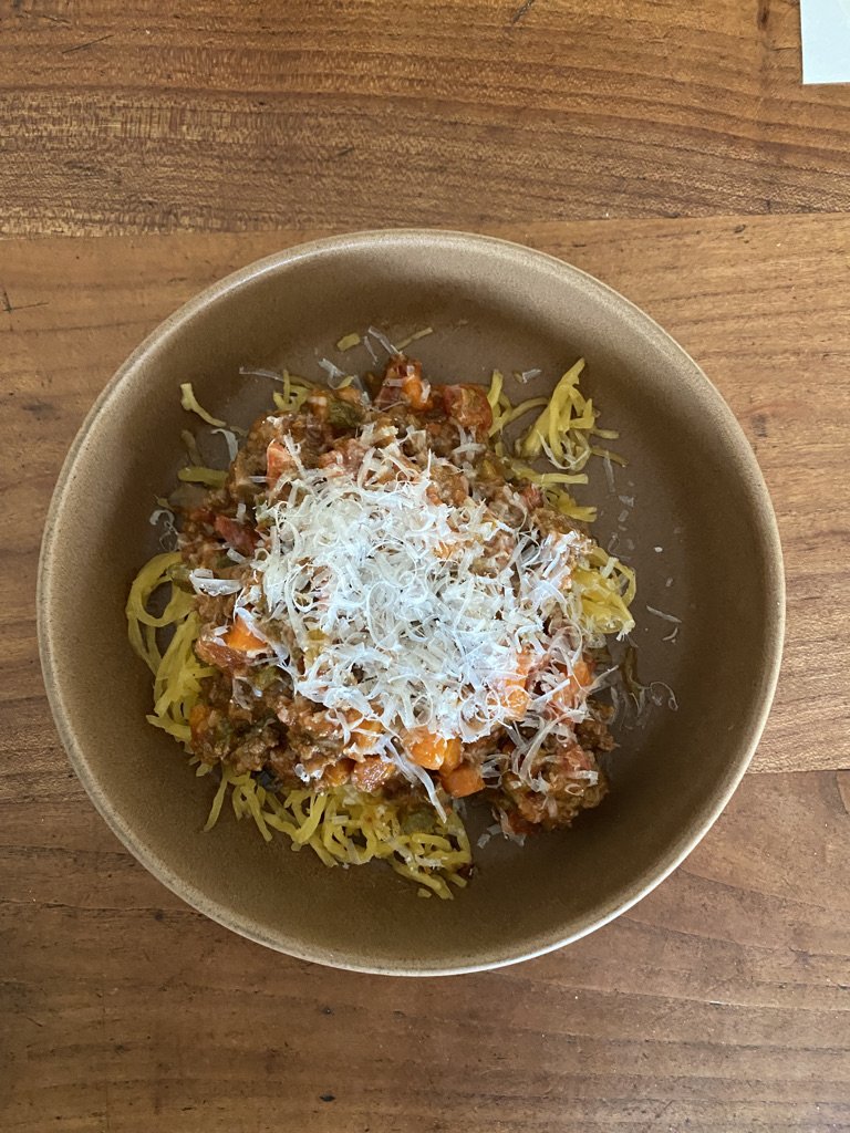 Spaghetti (Squash) bolognEse