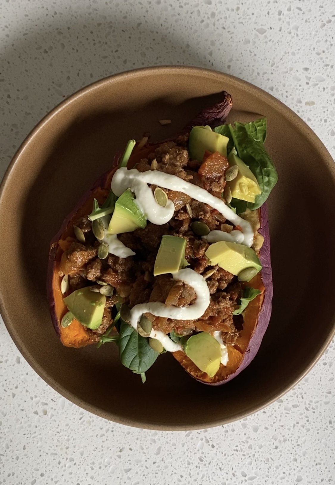 Taco Stuffed Sweet POtatoes 