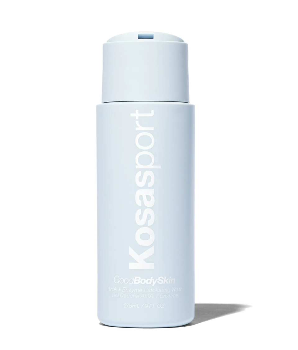 Kosas Good Body Skin AHA + Enzyme Body Wash
A gentle exfoliating body wash leaves skin feeling so soft and smooth (I use it on my Keratosis Pilaris with exfoliating gloves and it is magical)