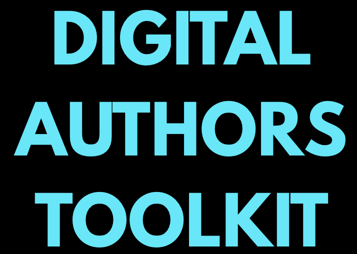 Digital Authors Toolkit Logo - light blue text on black background