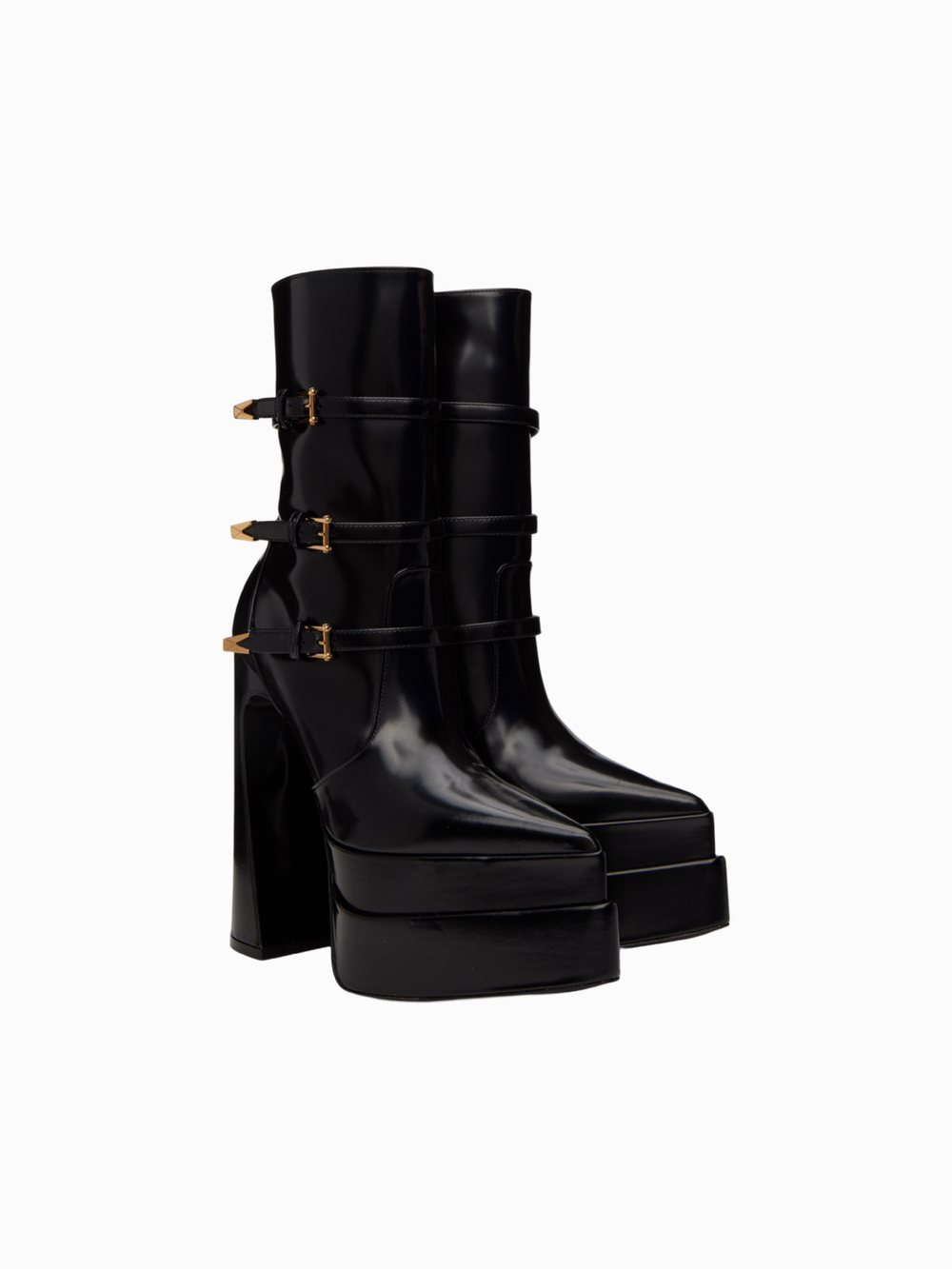 VERSACE | Aevitas Pointy Platform Boots — NEXUMIDE