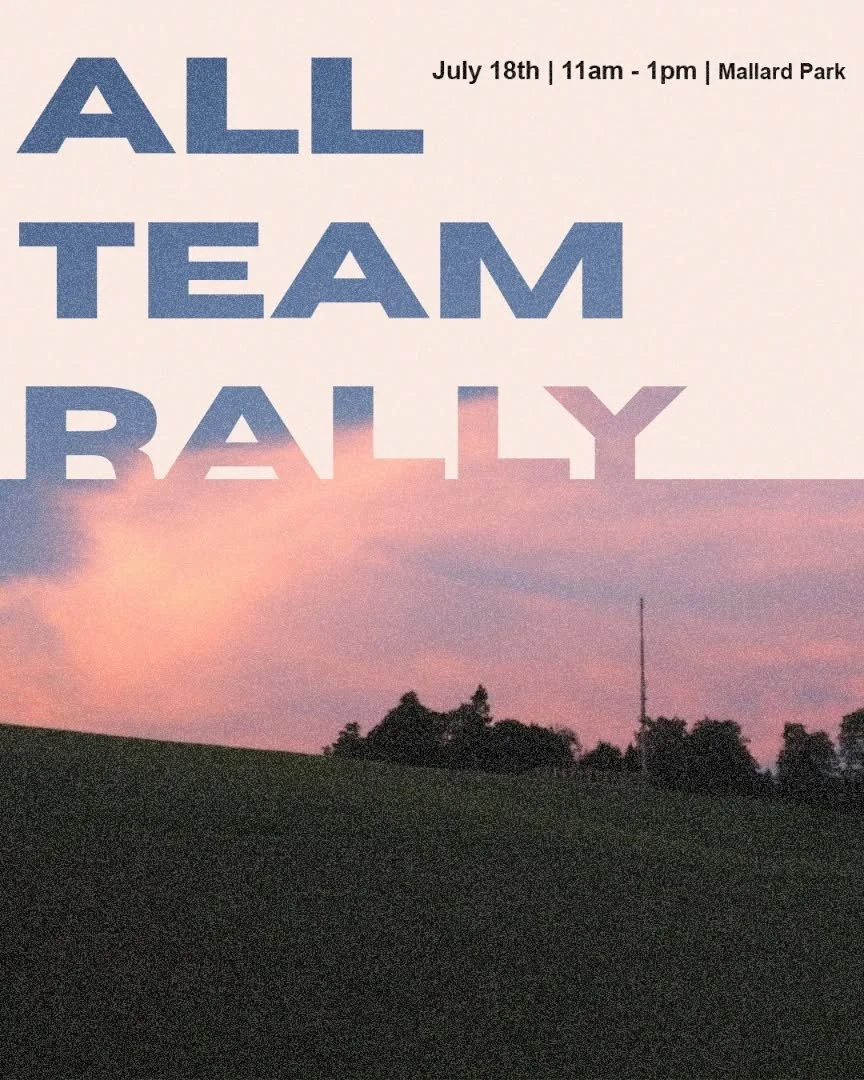 We are so excited to remind you guys of our annual all team rally gathering next Friday, July 18th. 
If you serve on a team here at Celebration, Join us for games, food and a friendly gathering from 11 am- 1pm. 
Register online at Celebration Church,