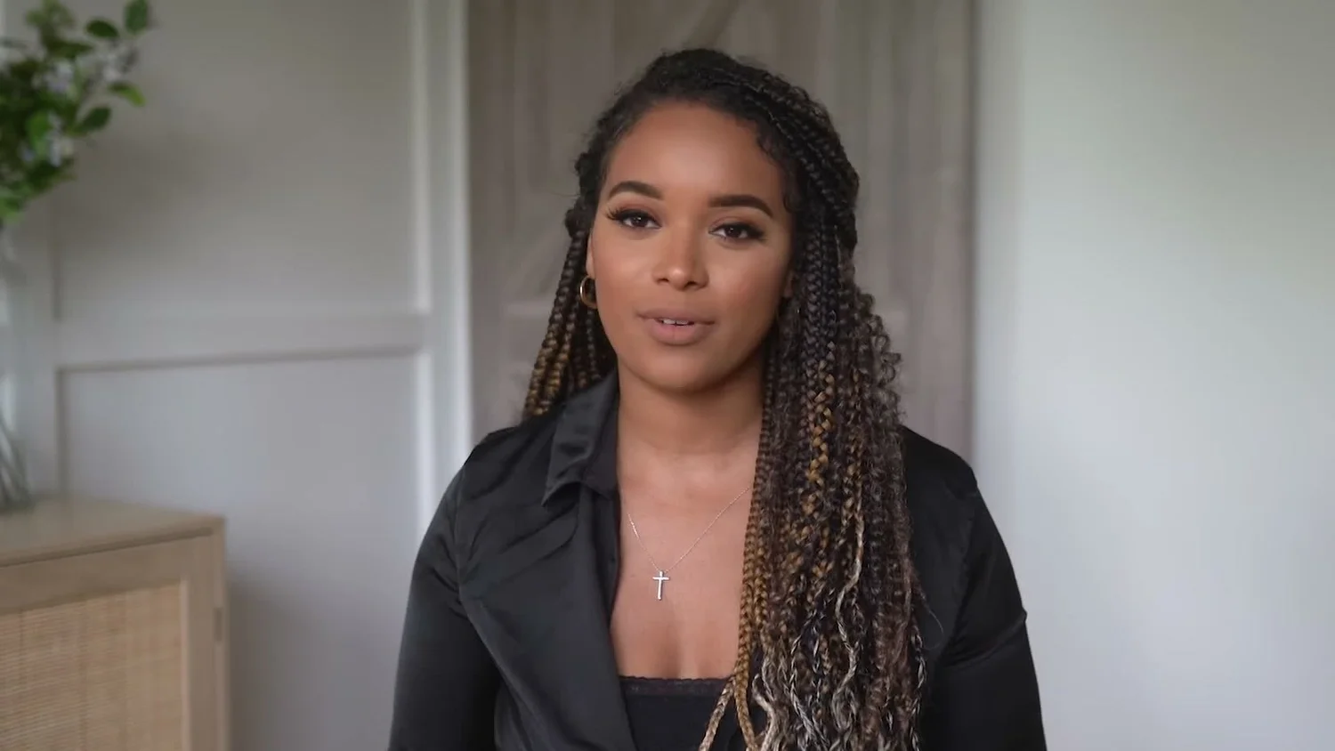 A mother speaking to camera, from Pampers’ Black Maternal Health film.