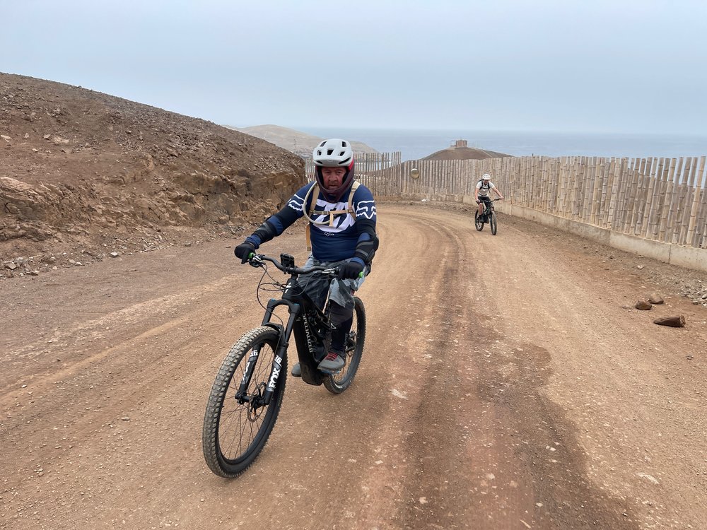 Tino on the eBike.