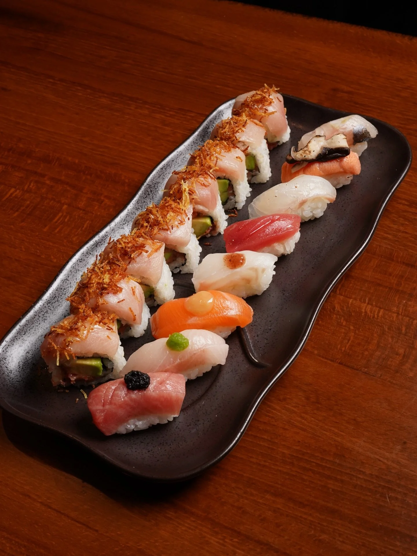 Table Omakase: a selection of the chef&rsquo;s choice nigiri and a specialty roll, served at our lounge seating. An Omakase, but at your own pace.

#nycsushi #omakasenyc