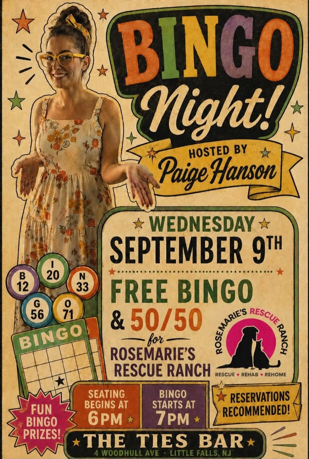 Bingo Night with paige Hanson