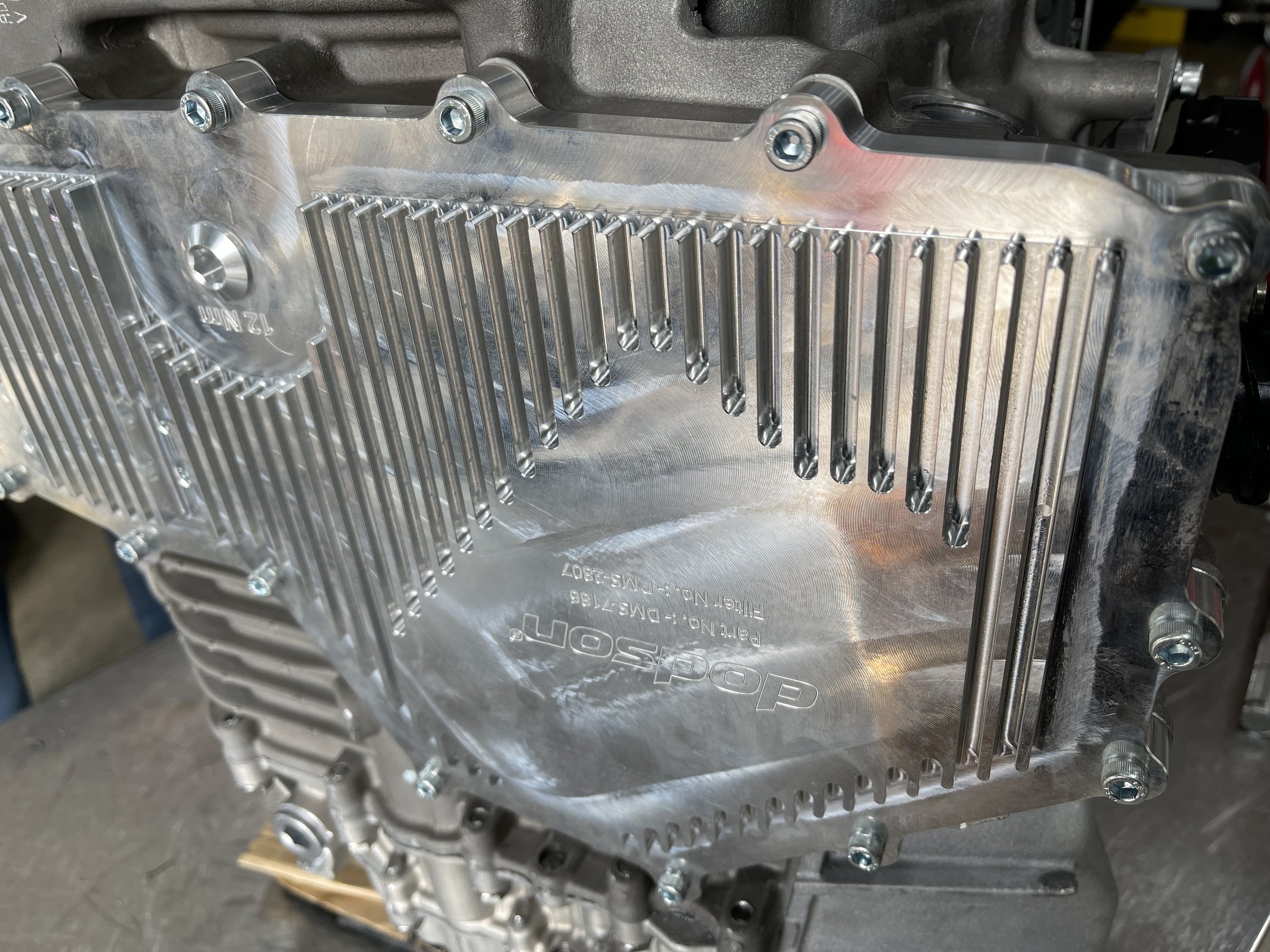 Colab Garage DL800 Dodson Sump Pan Installed 2