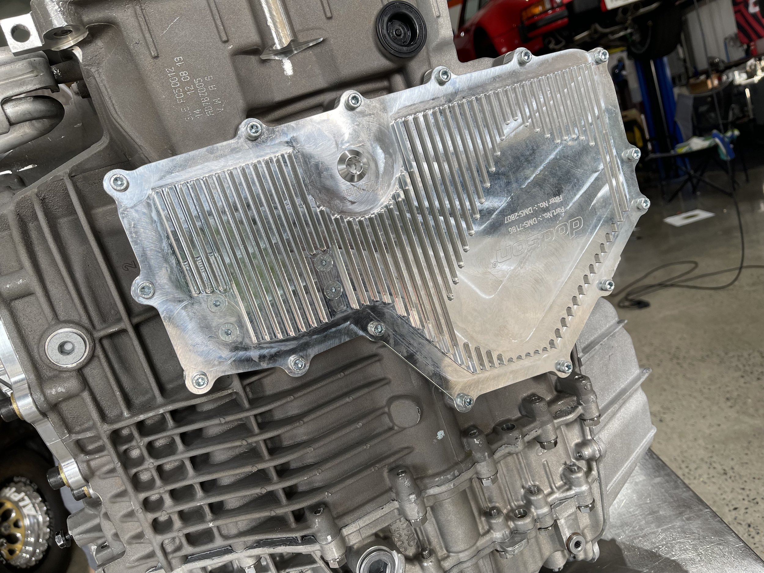 Colab Garage DL800 Dodson Sump Pan Installed