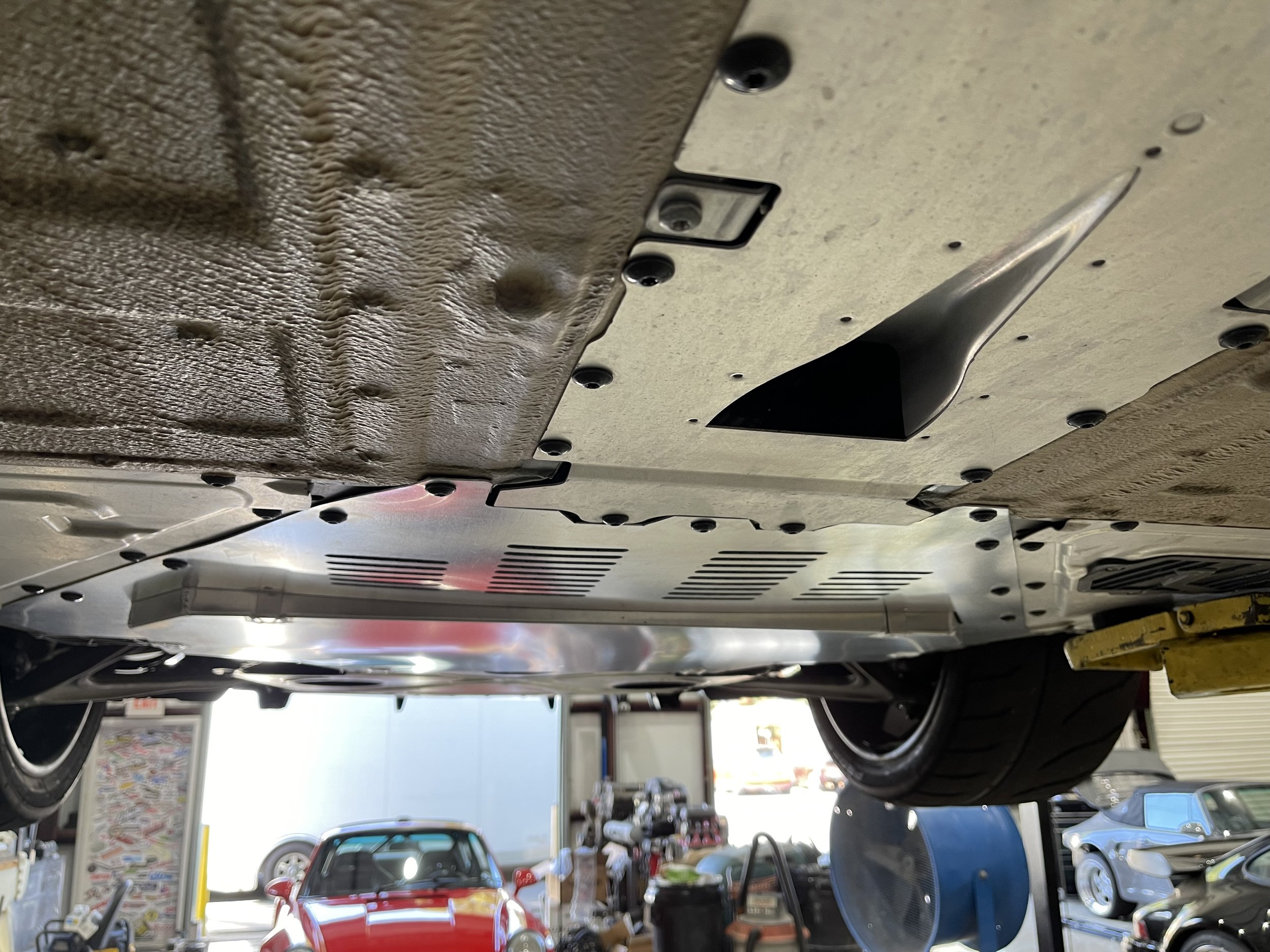 Colab Garage R8 Huracan Belly Pan Installed 1