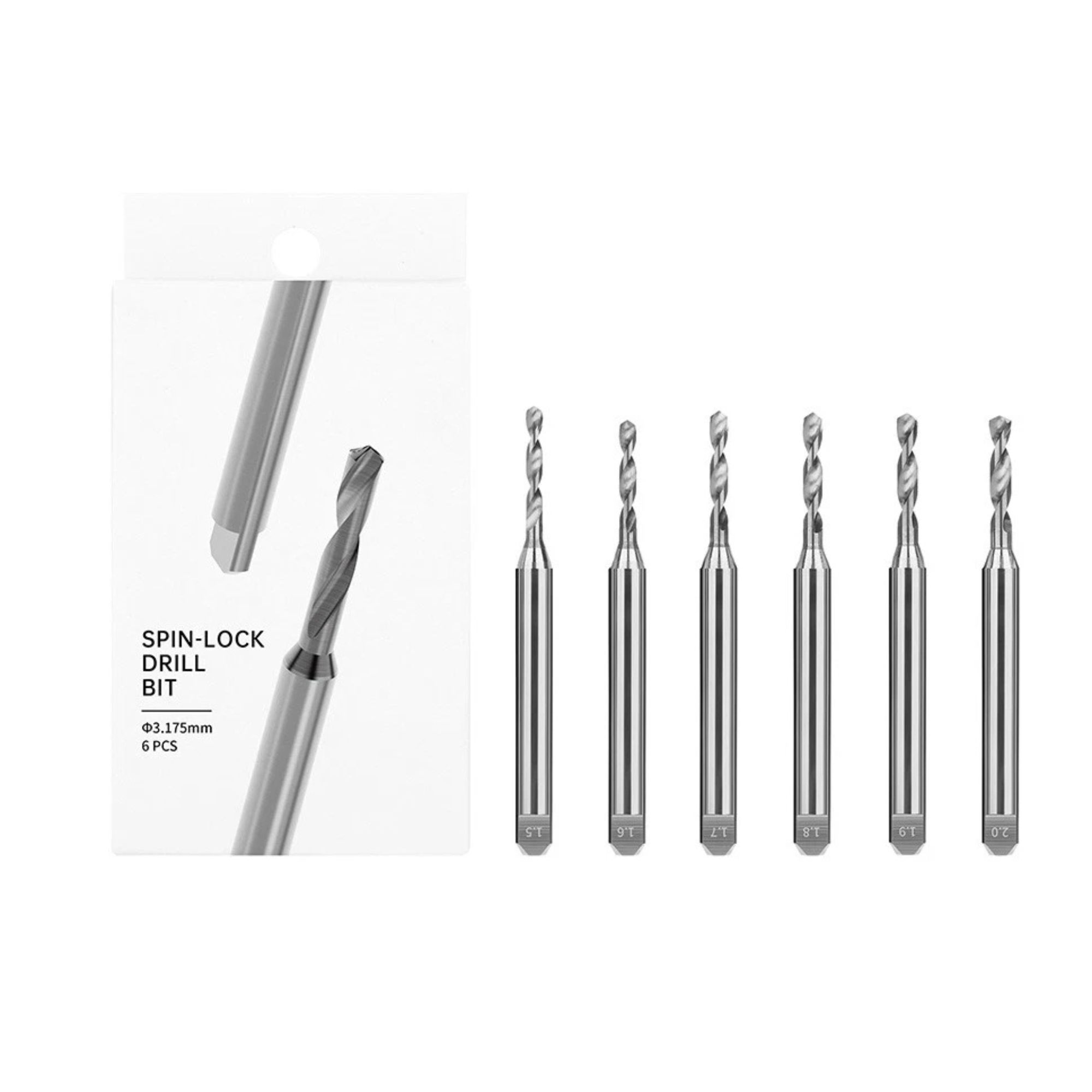 DSPIAE XDB-S01 Spin-Lock Drill Bit - Set 02 DSP-XDB-S02