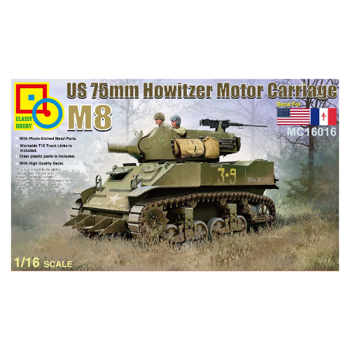 US 75mm M8 Howitzer Motor Carriage 1/16 CLHOB-MC16016