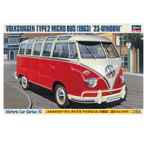 Hasegawa 1/24 Volkswagen Type 2 Micro Bus '1963' 23-Window HC10 HSGWA 21210