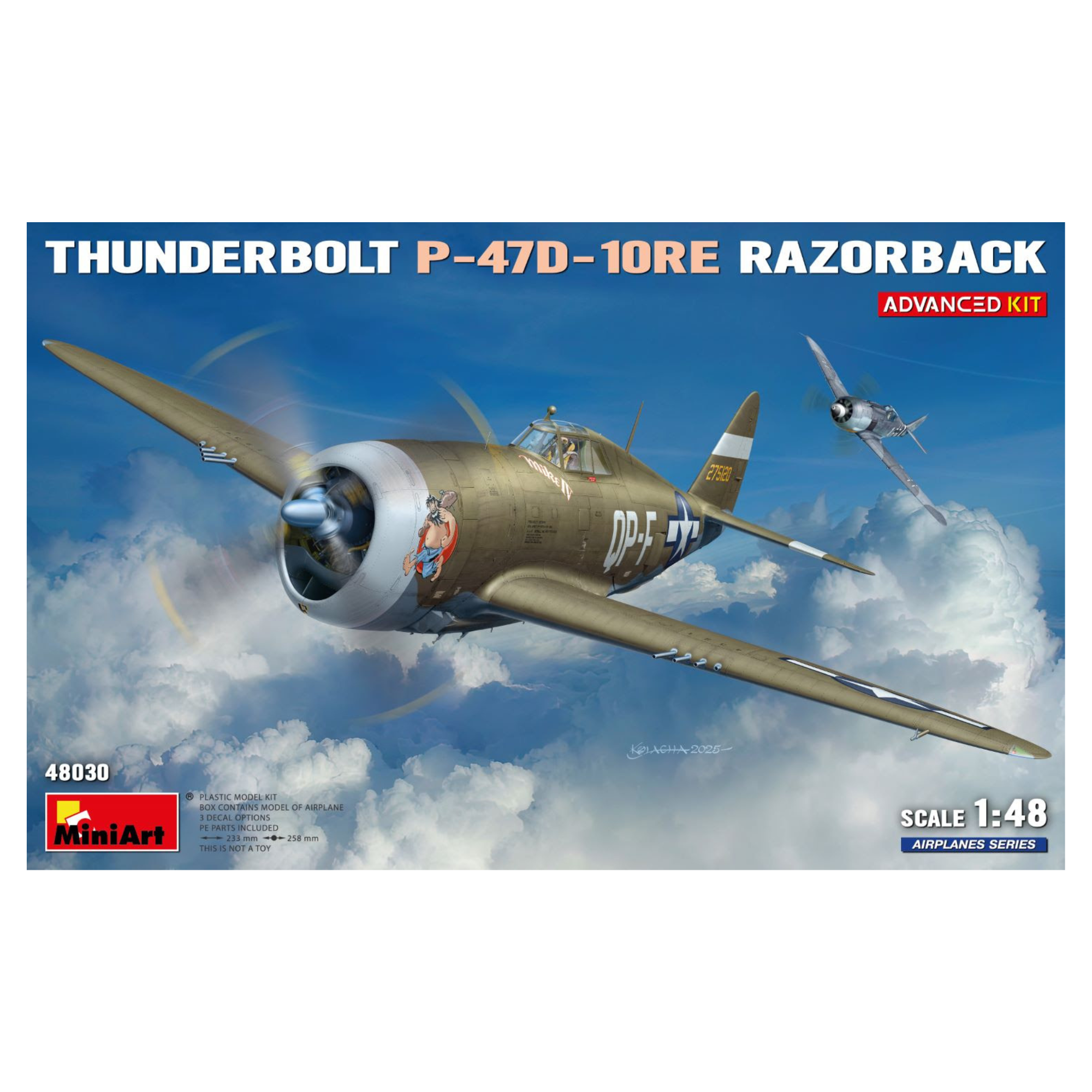 P-47D-10RE Thunderbolt (Advanced Kit) 1/48 MIART 48030
