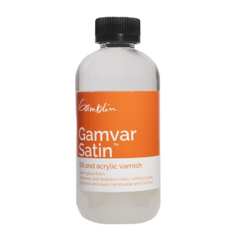 Gamvar Satin Oil & Acrylic Varnish, 4.2 fl oz (125ml) GAM 70064