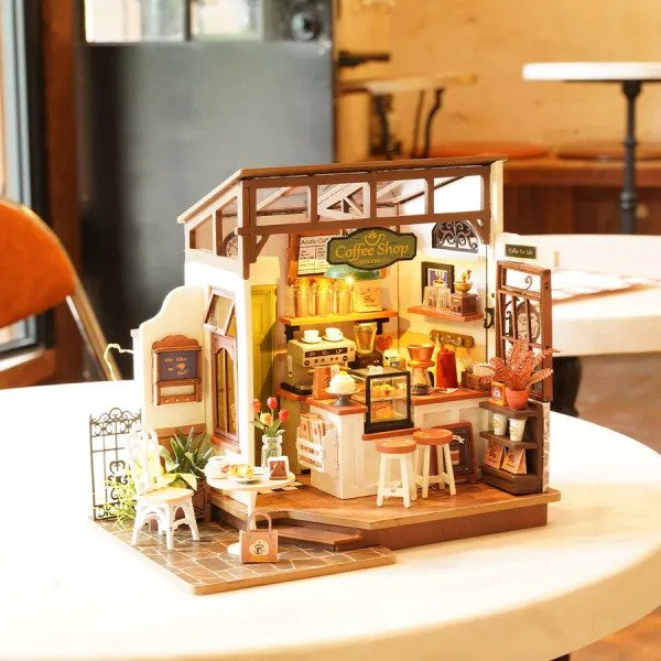 Rolife DIY Miniature House Kit, Slow Life Cafe ROB-DG162