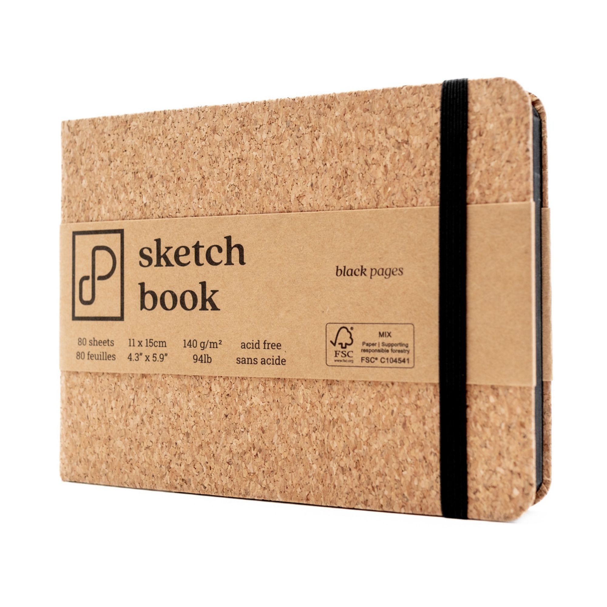 Sketch Book, 11cm x 15cm, Black Pages PRS-AP-7998
