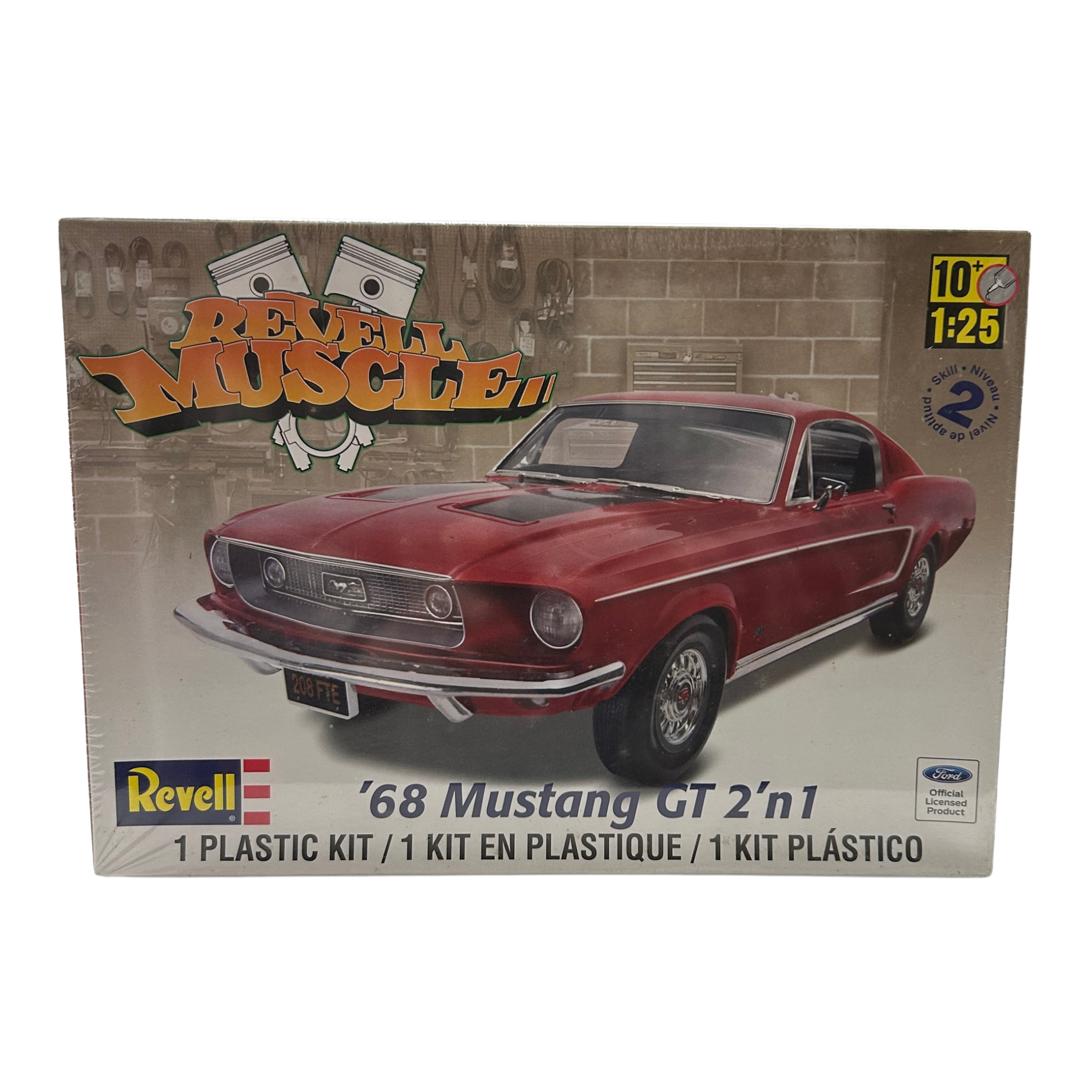 68 Mustang GT 2n1 1/25 Vintage Revell 85-4215