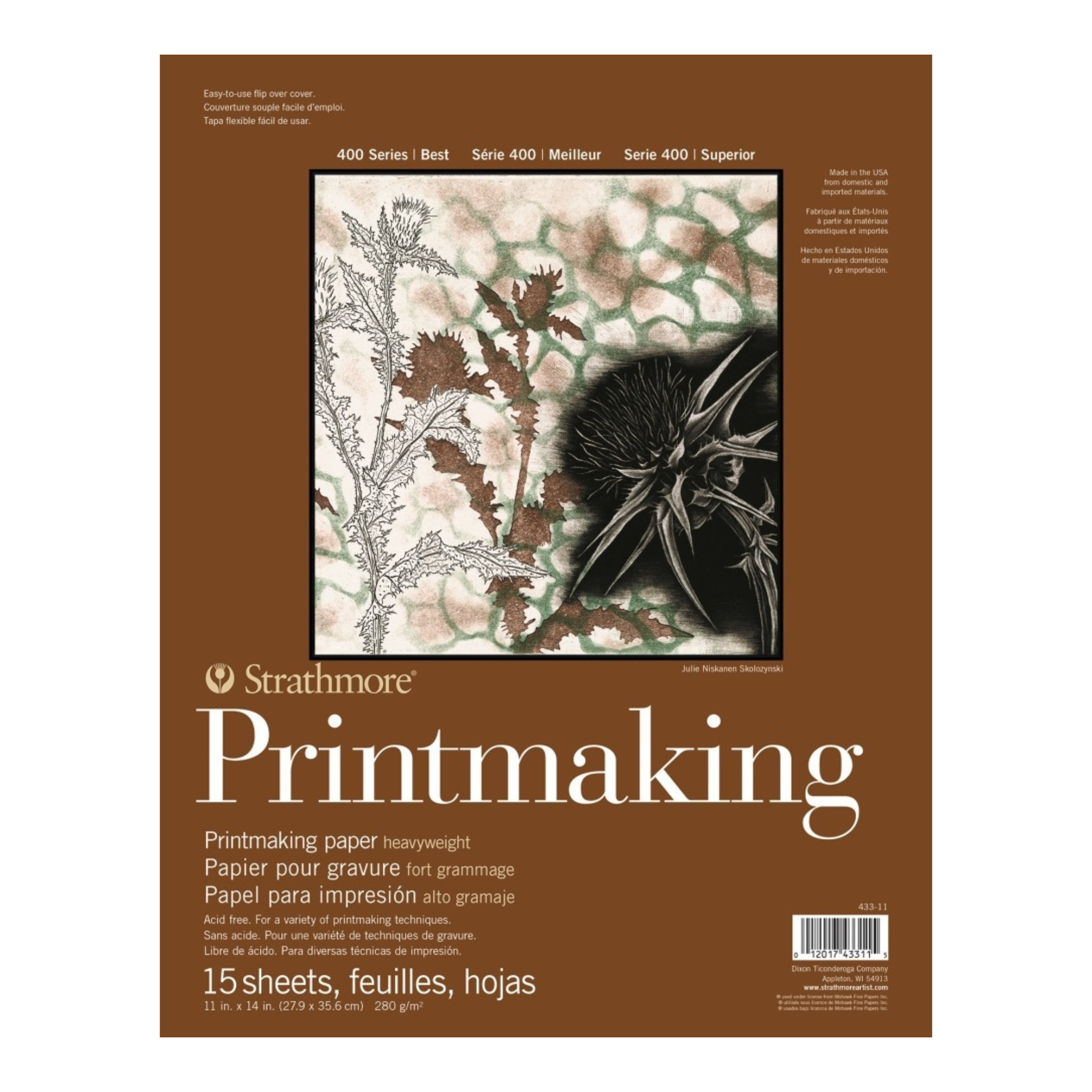 400 Series Heavyweight Printmaking Pad, 11" x 14" STR-P433-11