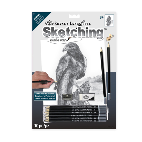 Sketching Made Easy, Standard - Red Tailed Hawk LAN-SKBN24