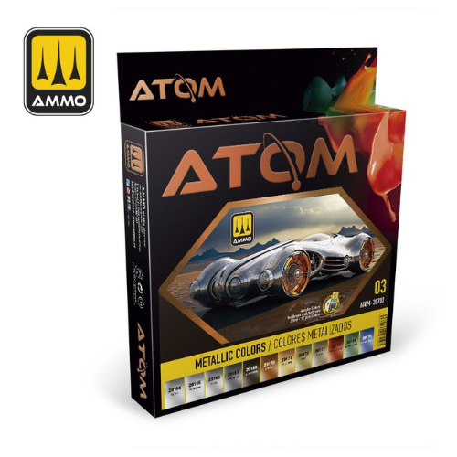 Atom Paint Sets Metallic Colors AMG-ATOM20702