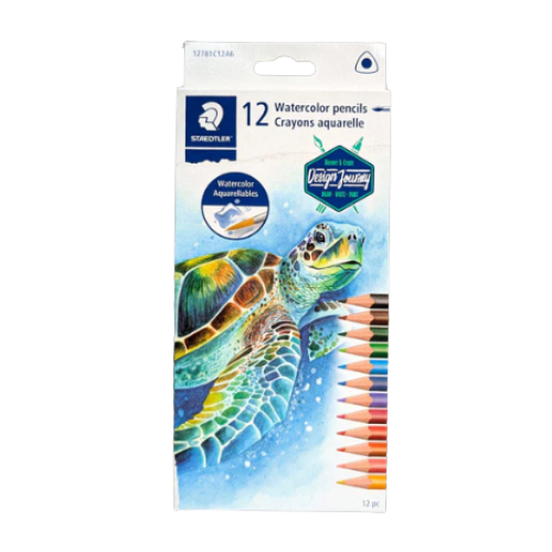 Watercolour Pencils, Triangular Barrel, 12pcs STA 12781C12A6