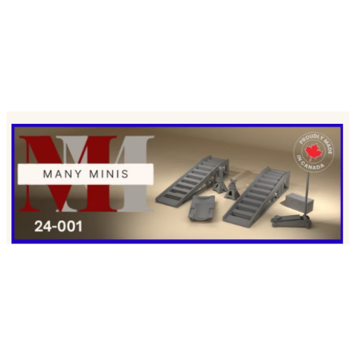Garage Accessories 1/24 Many Minis 24-001