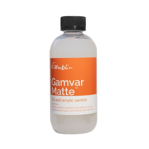 Gamvar Matte Oil & Acrylic Varnish, 4.2 fl oz (125ml) GAM 70074