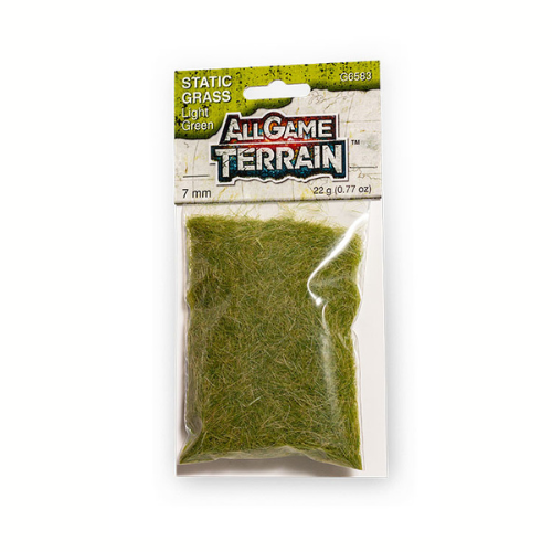 LIGHT GREEN STATIC GRASS 7mm AGT 6583