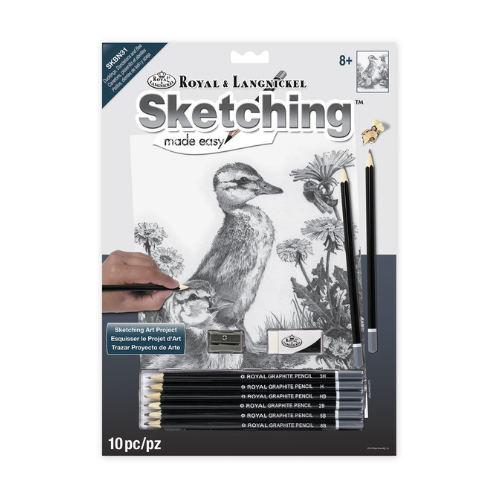 Sketching Made Easy, Standard - Ducklings in Dandelions LAN-SKBN31