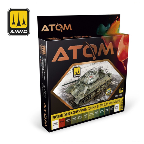 Atom Paint Set - Russian Tank Colors WWII AMG-ATOM20705