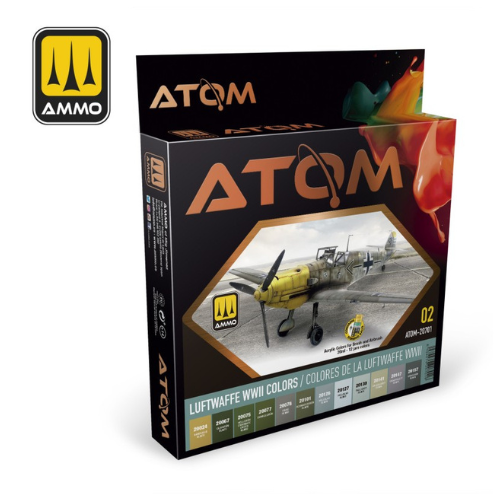 Atom Paint Sets Luftwaffe WWII Colors AMG-ATOM20701