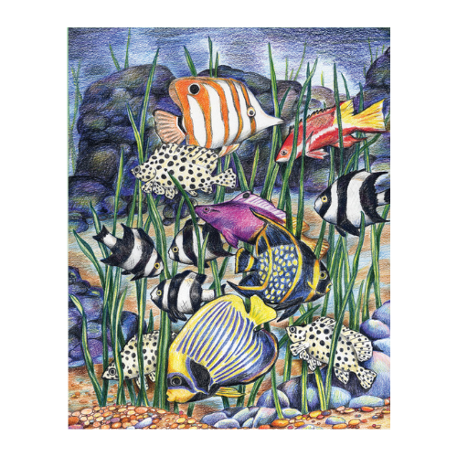 Colour Pencil By Numbers, Tropical Fish LAN-CPN7