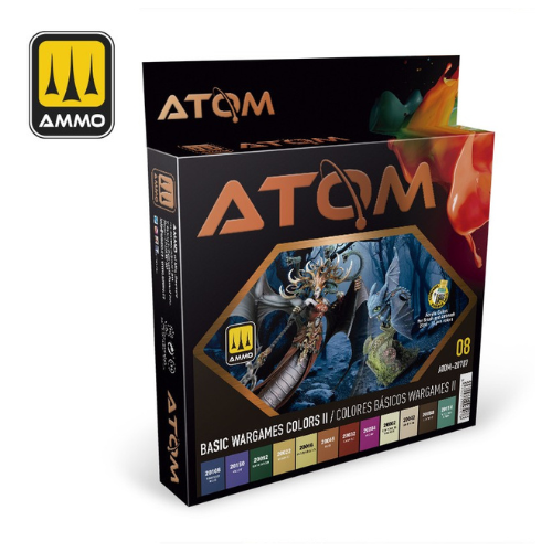 Atom Paint Sets Basic Wargames Colors II AMG-ATOM20707