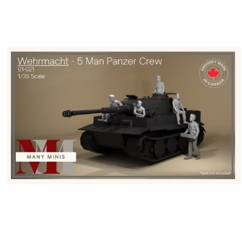 Wehrmacht - 5 Man Panzer Crew Many Minis 01-021