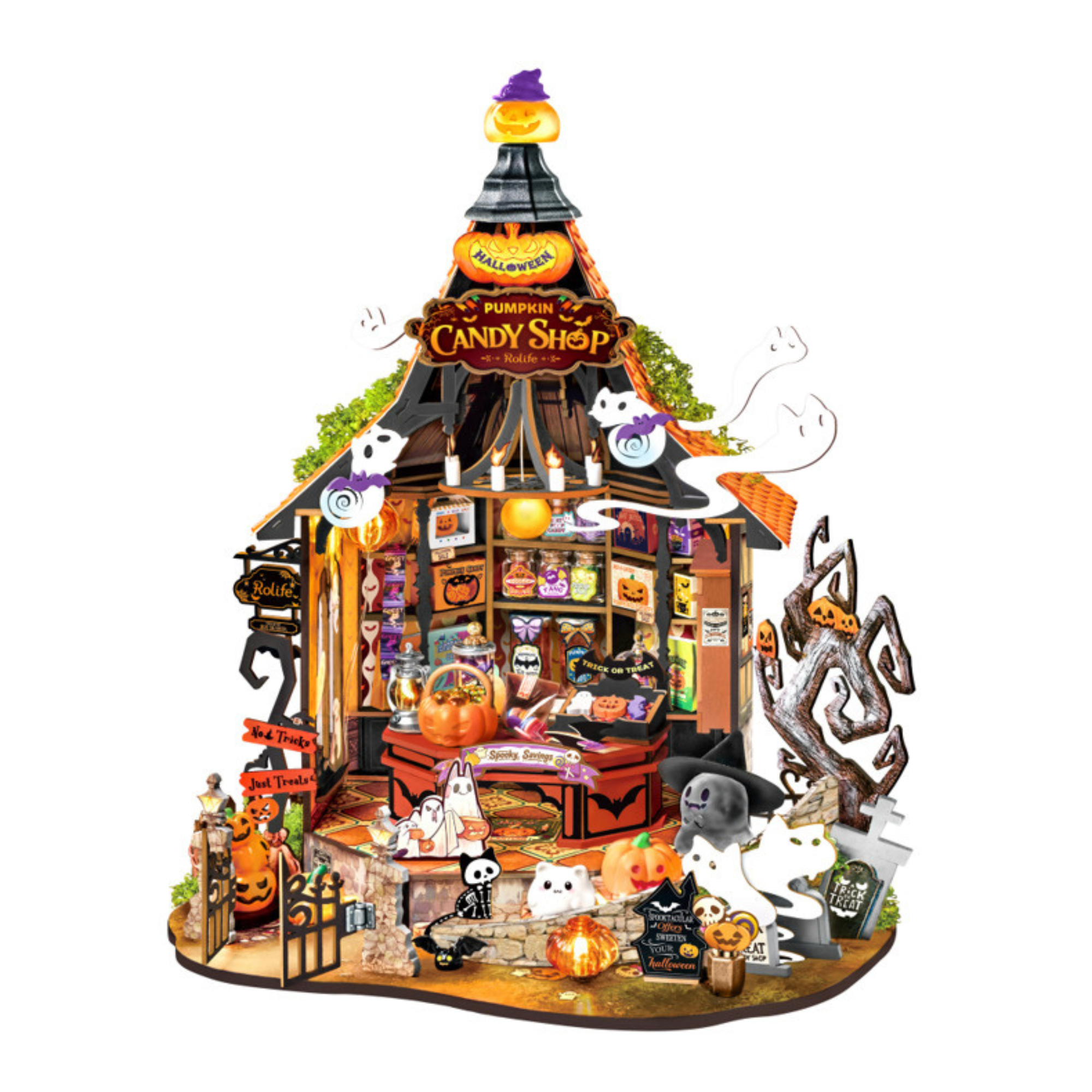 Rolife DIY Miniature House Kit, Haunted Candy House ROB-DG186
