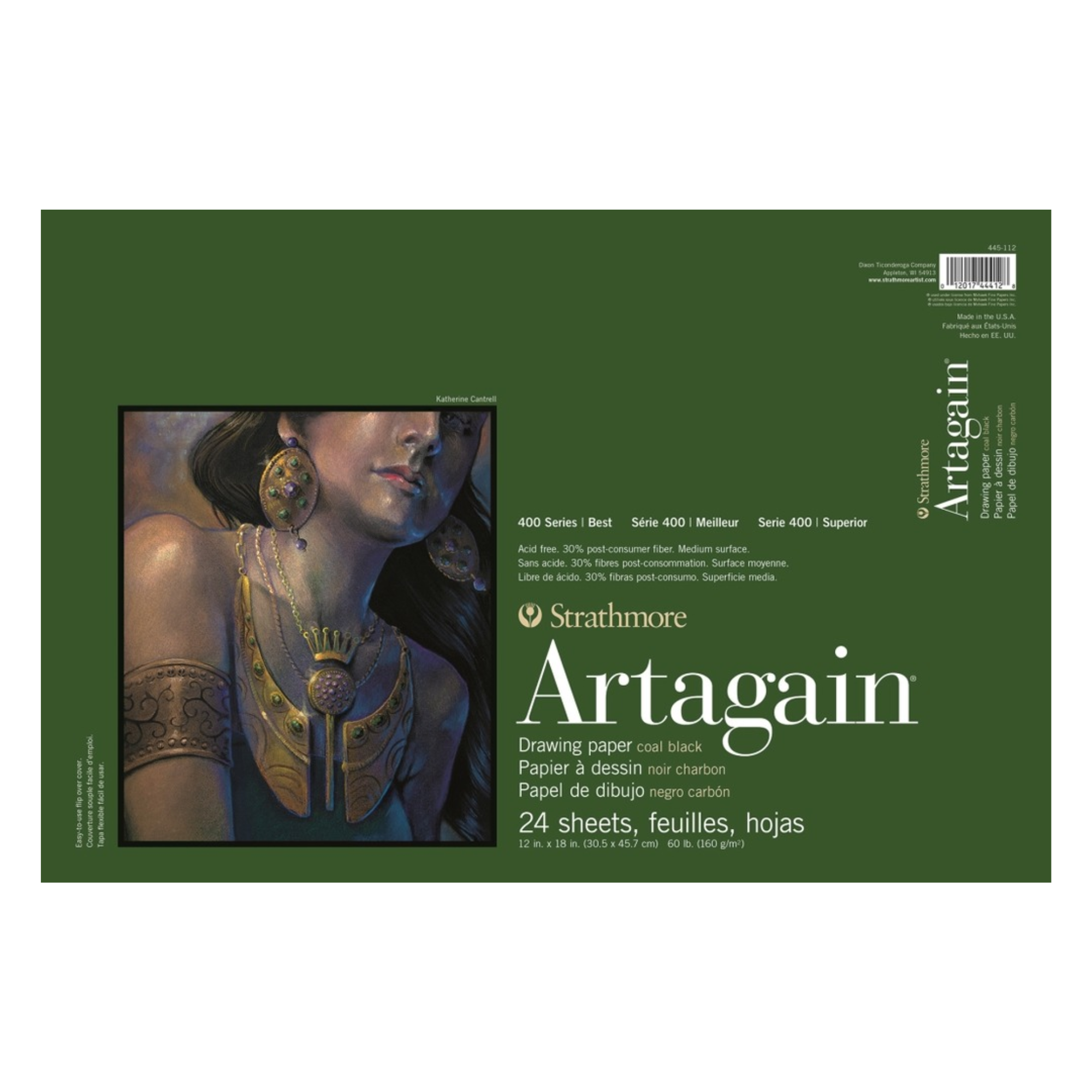 400 Series Artagain Pad, Coal Black - 12" x 18" STR-P445-112-1