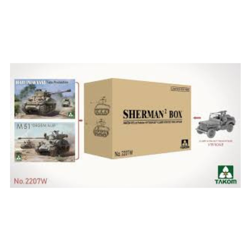 Sherman Box 2 Big Box + 1/4 ton *Limited Edition 1/35 TAK 2207W
