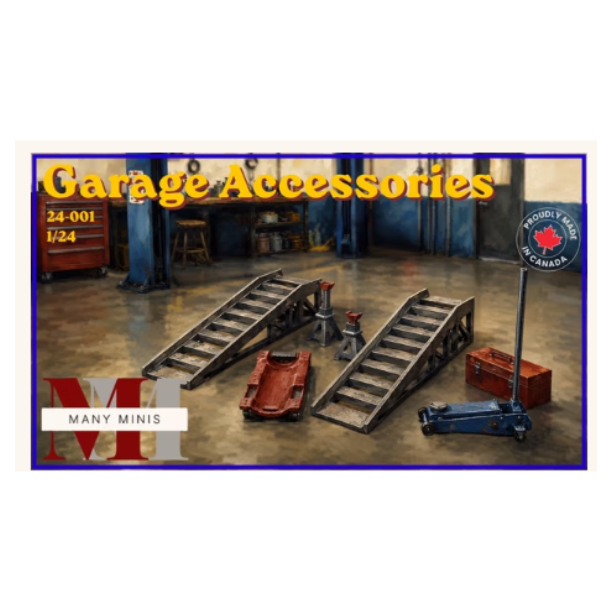 Garage Accessories 1/24 Many Minis 24-001