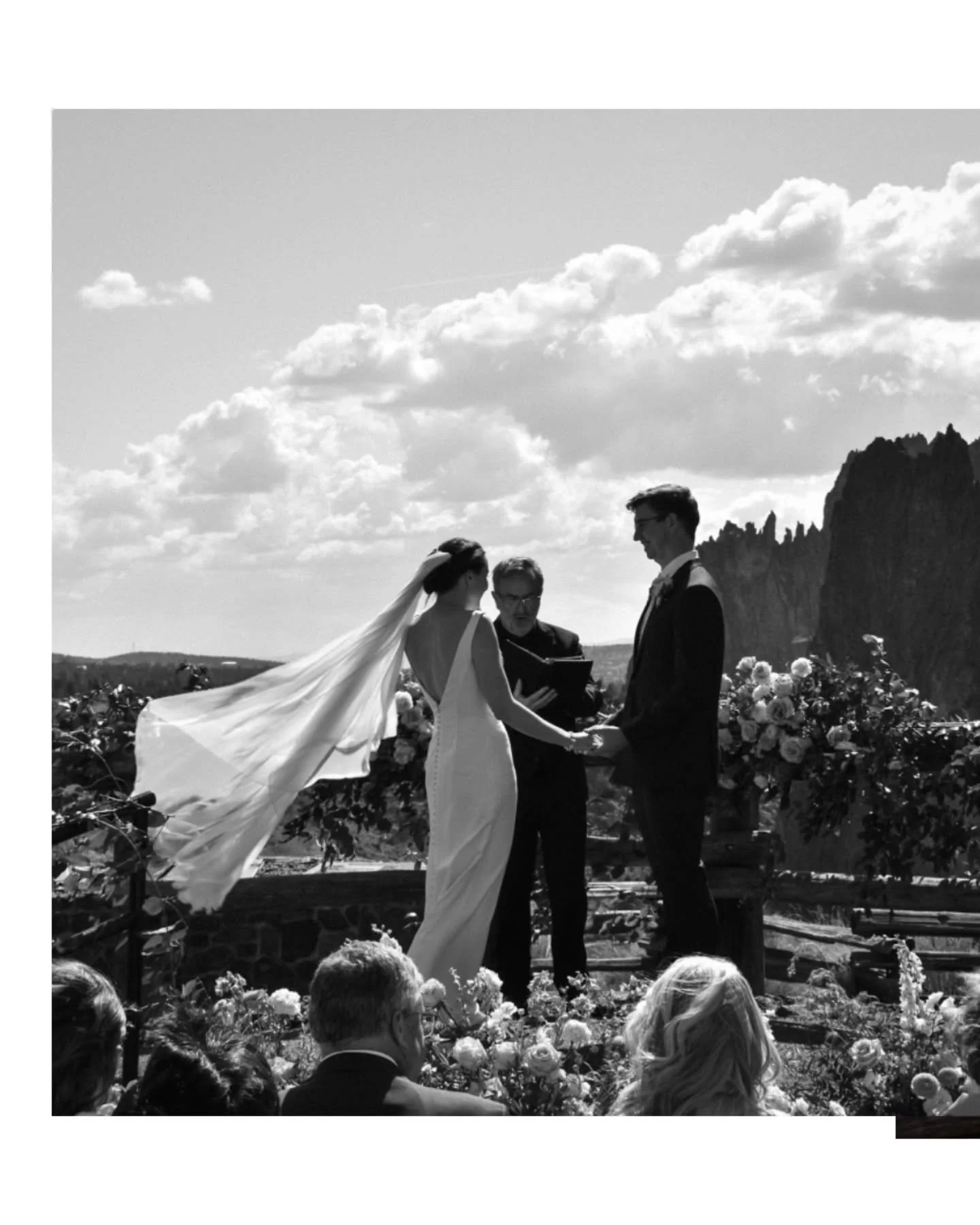 What a stunning spring elopement for Johanna &amp; Jeff at Smith Rock! 
.
FLORALS: @highdesertflorals 
DRESS: @margaritasbridal 
@trvshogue
@whimsical_elopements